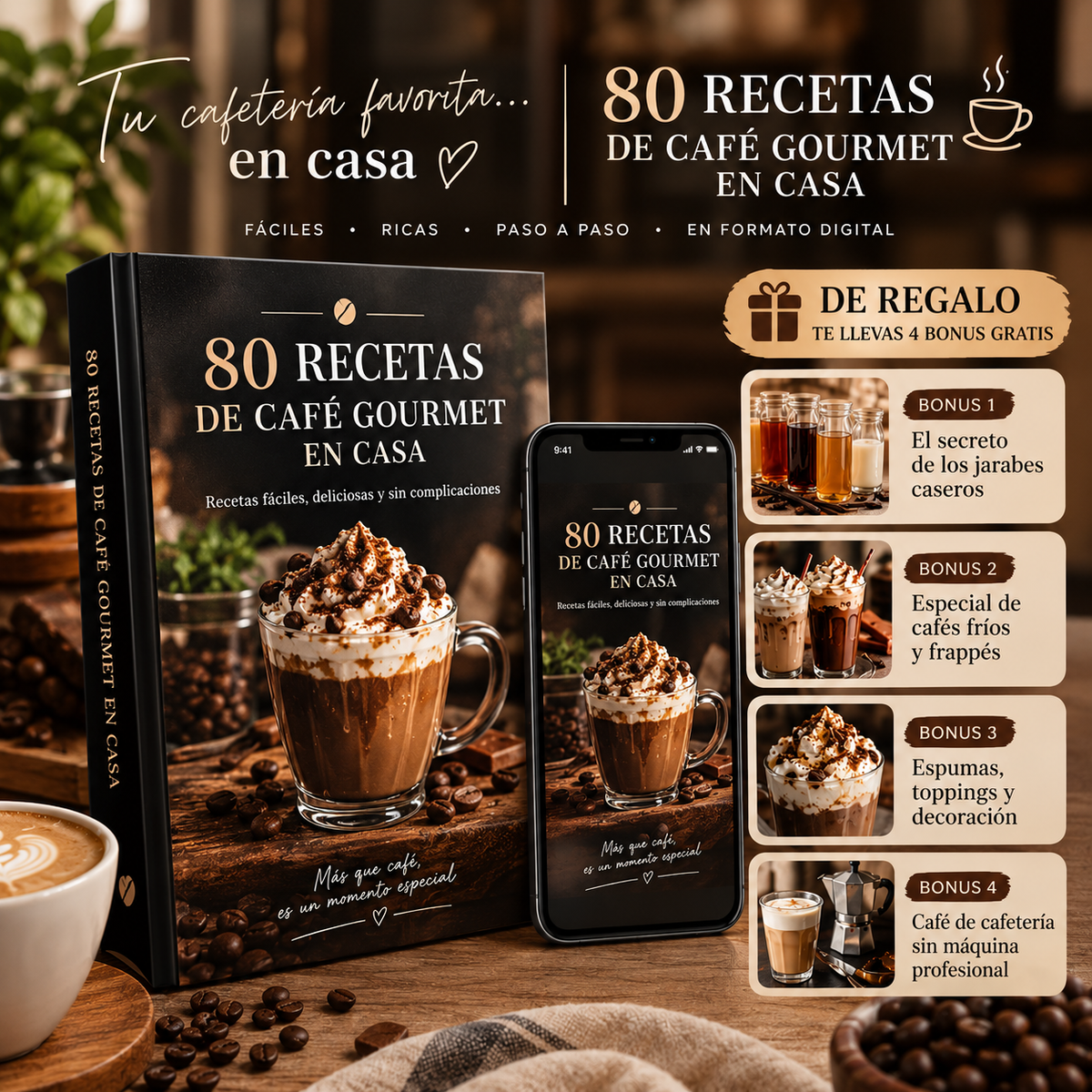 80 RECETAS DE CAFE GOURMET EN CASA